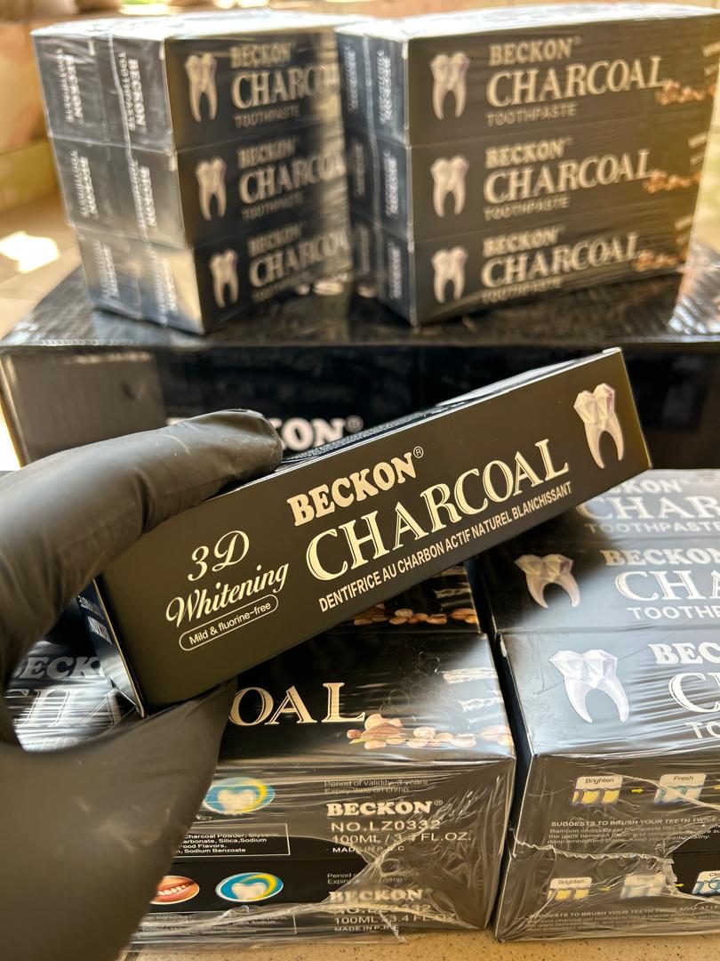 Dentifrice au Charbon Actif BECKON – Blancheur Intense
