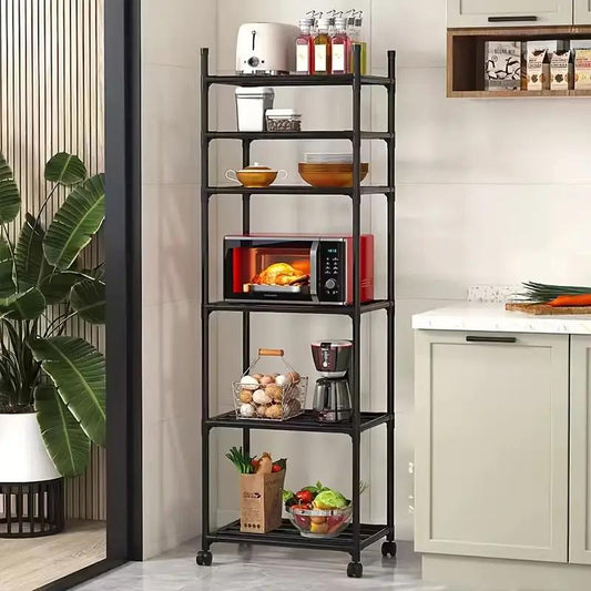 ÉTAGÈRE DE RANGEMENT DE CUISINE EN FER – 6 NIVEAUX