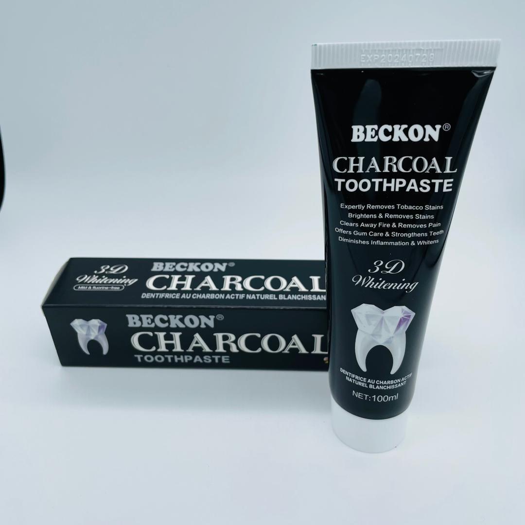 Dentifrice au Charbon Actif BECKON – Blancheur Intense