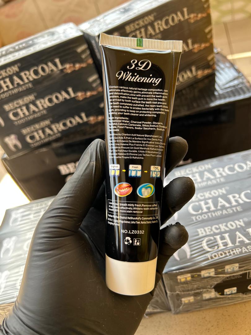 Dentifrice au Charbon Actif BECKON – Blancheur Intense
