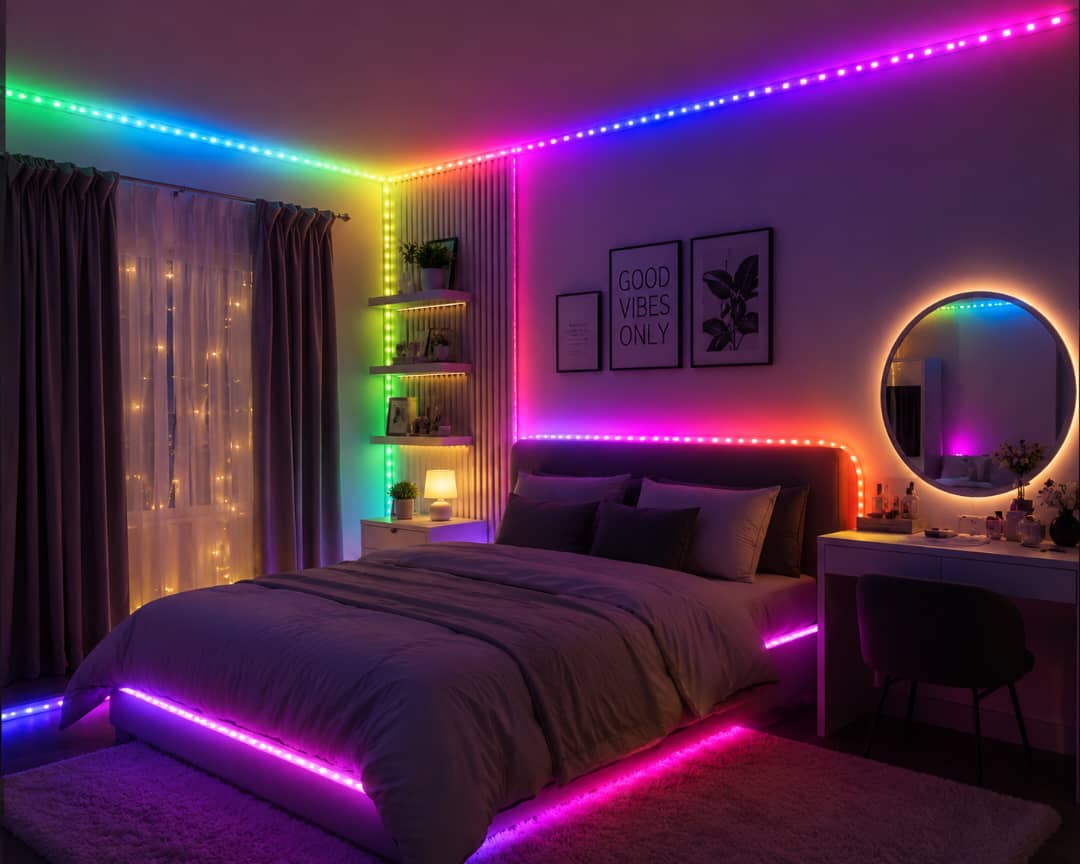 LED Rouleau 10 mètres RGB Multicolore 🌈✨