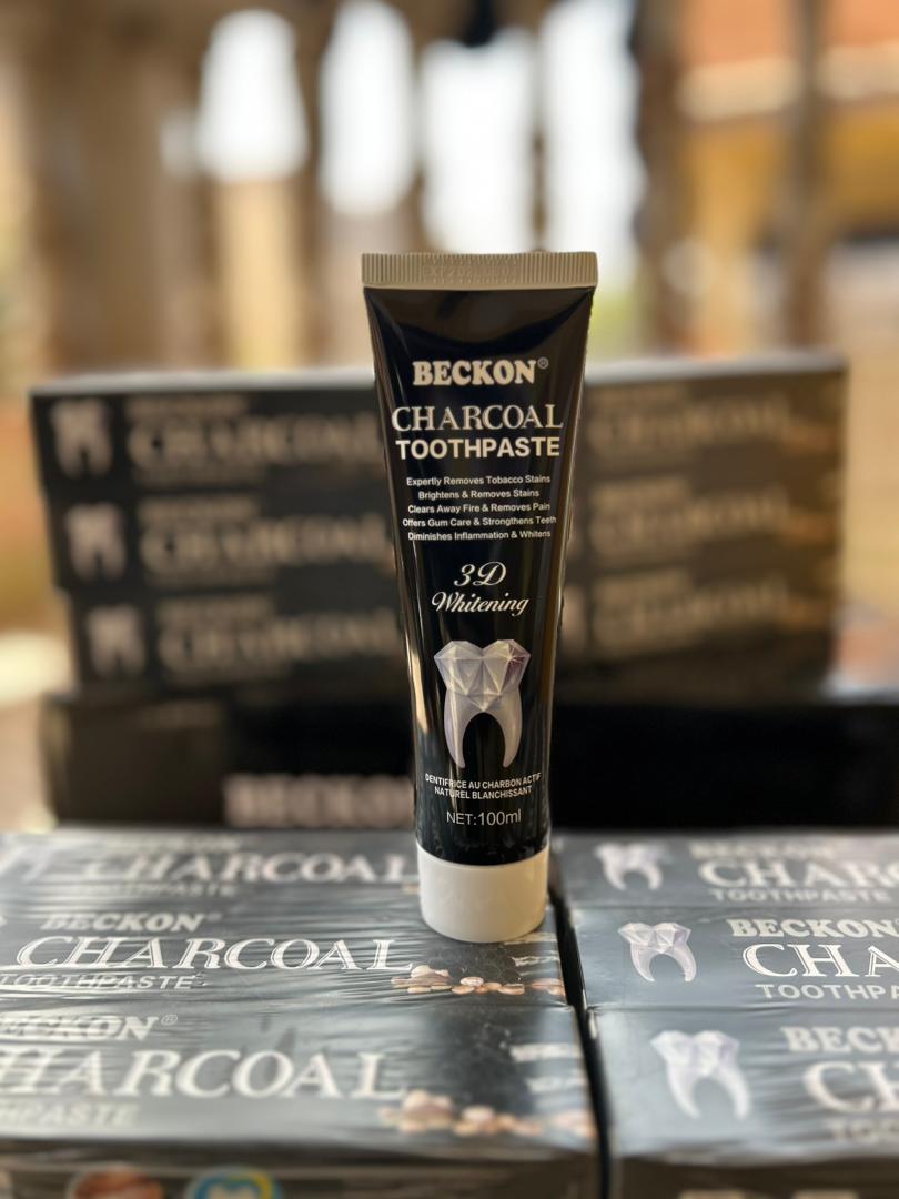 Dentifrice au Charbon Actif BECKON – Blancheur Intense